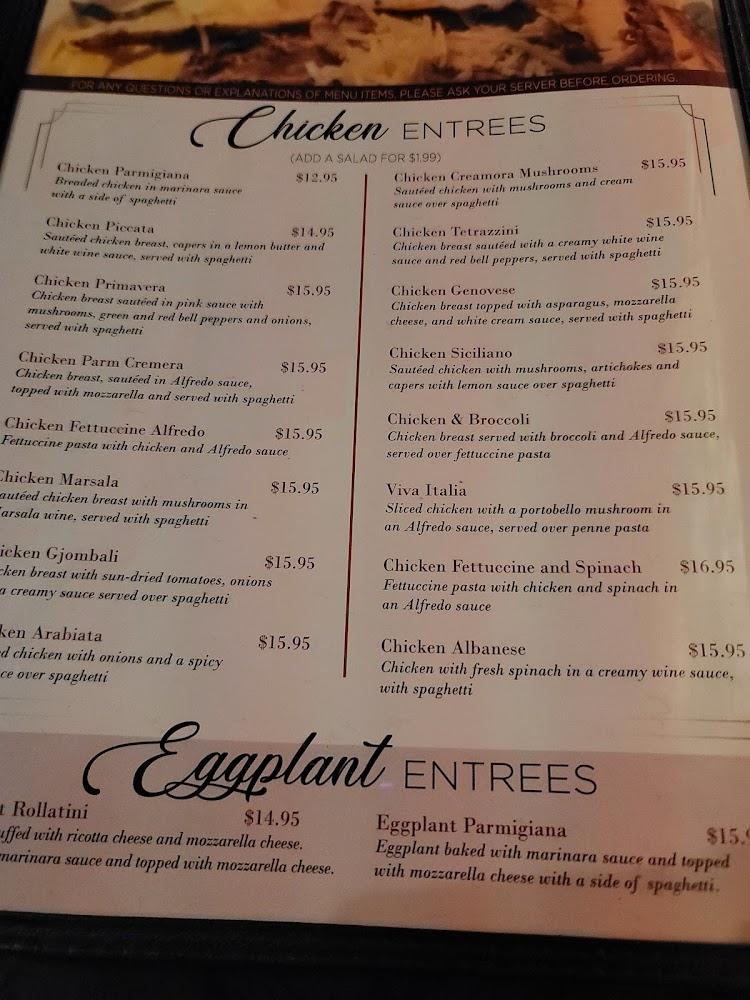 Joe's Italian Grill Menu image 3
